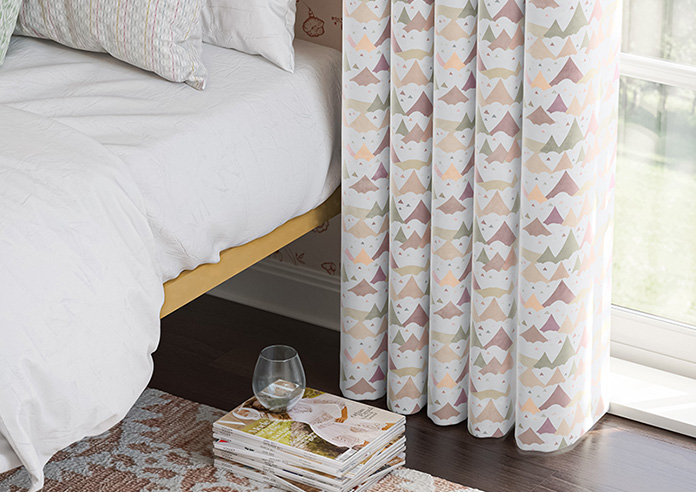 Cloudy Peaks, Rosey Hues - Made to Measure Curtains - Image 5